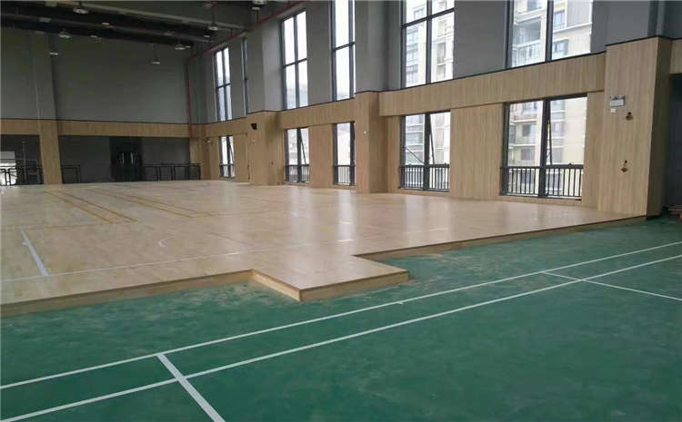 硬木企口体育木地板每平米价格