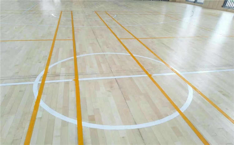 硬木企口篮球运动地板安装工艺