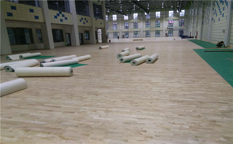 俄勒冈松篮球运动地板结构