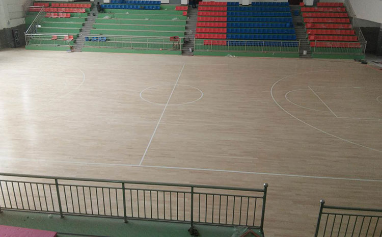 拼接板篮球场实木地板板式龙骨结构