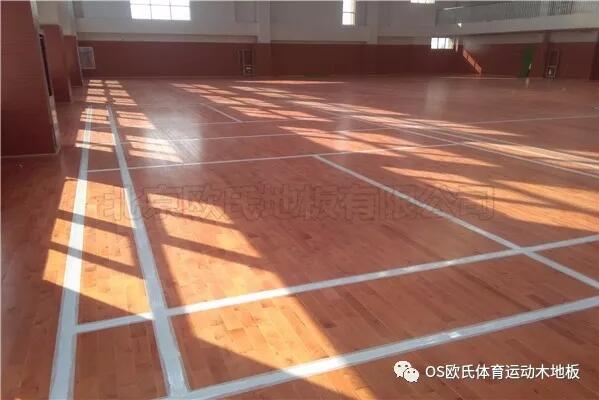 江苏常州溧阳市南渡镇体育馆运动木地板案例