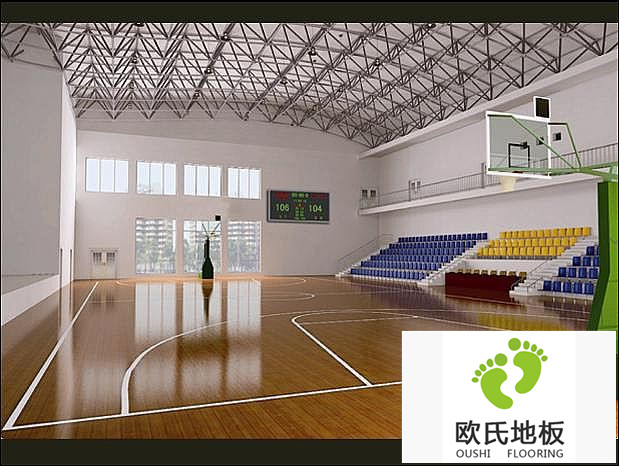 篮球场体育木地板的材质
