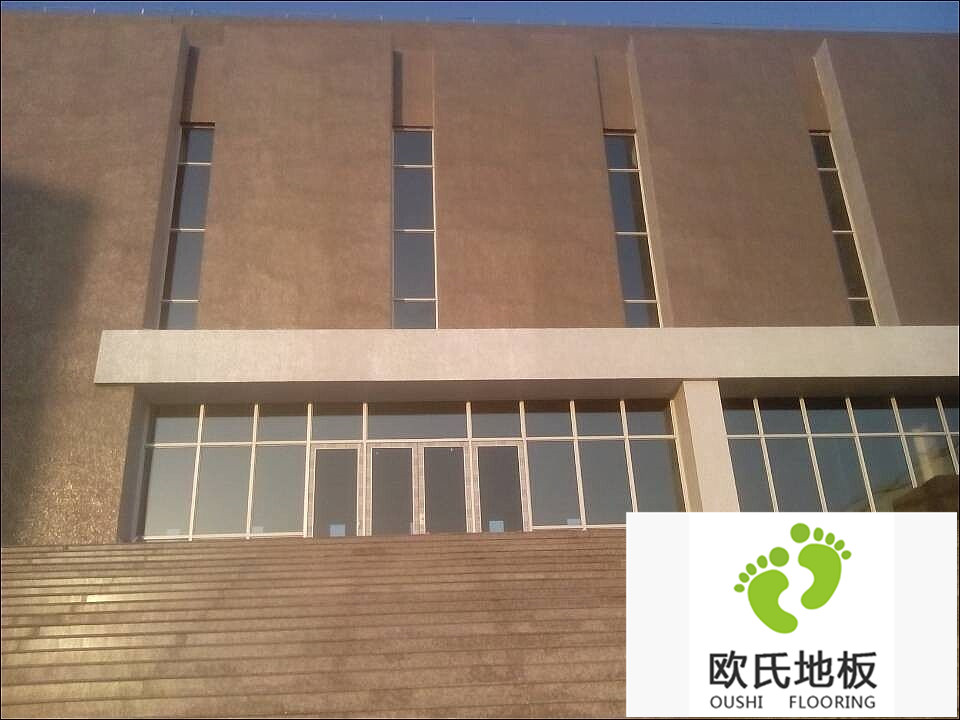 篮球场地板施工案例-乐清市蒲岐中学